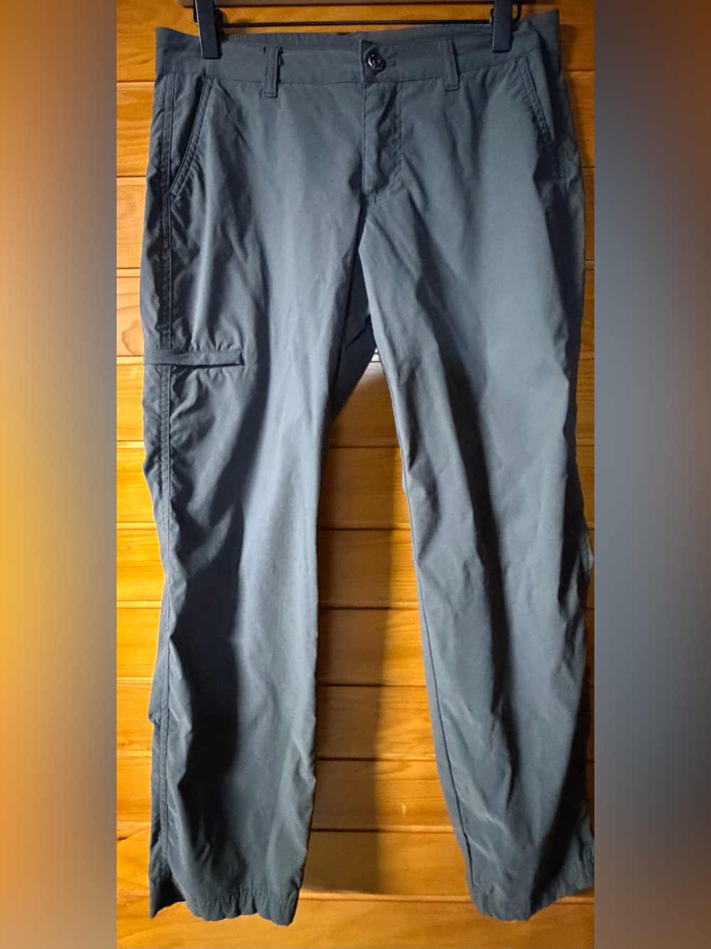 Gerry Women’s Gray Outdoor Hiking Travel Pants Size Small Stretch Zip Pockets